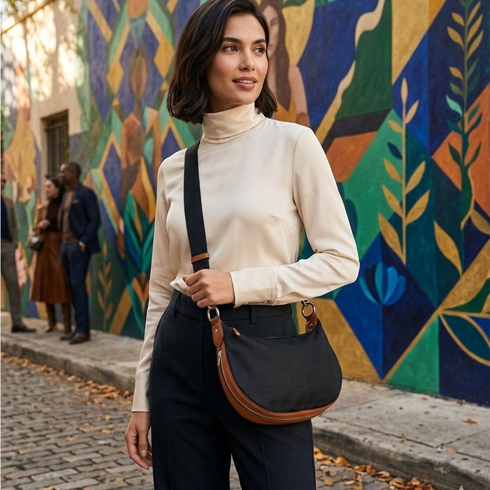 Lauren Ralph Lauren nylon crossbody bag black